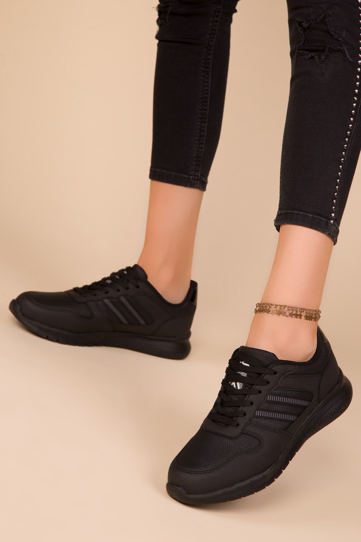 SOHO Siyah-Siyah Kadın Sneaker 15225