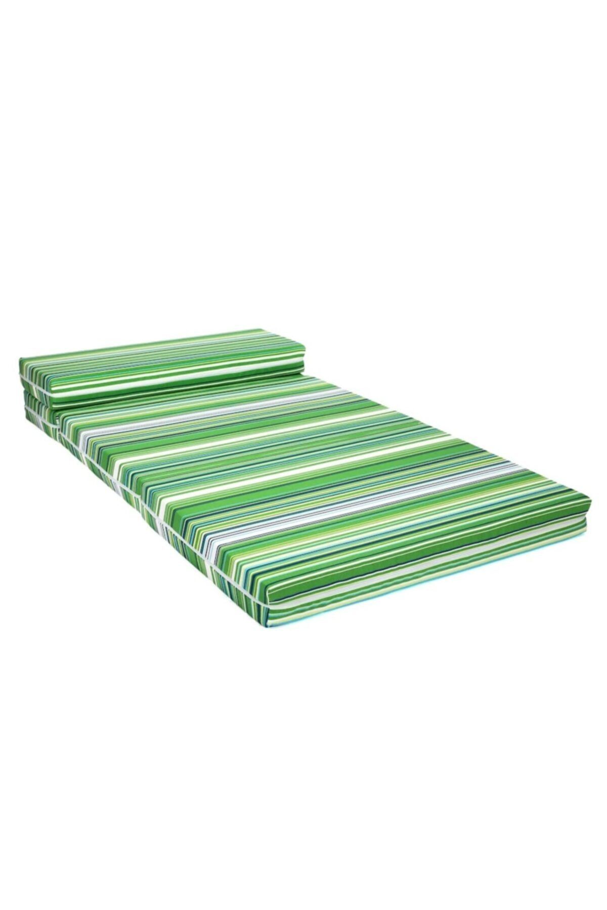 Sluupy Yeşil Katlanır Yatak 120x200 cm 4 Parça