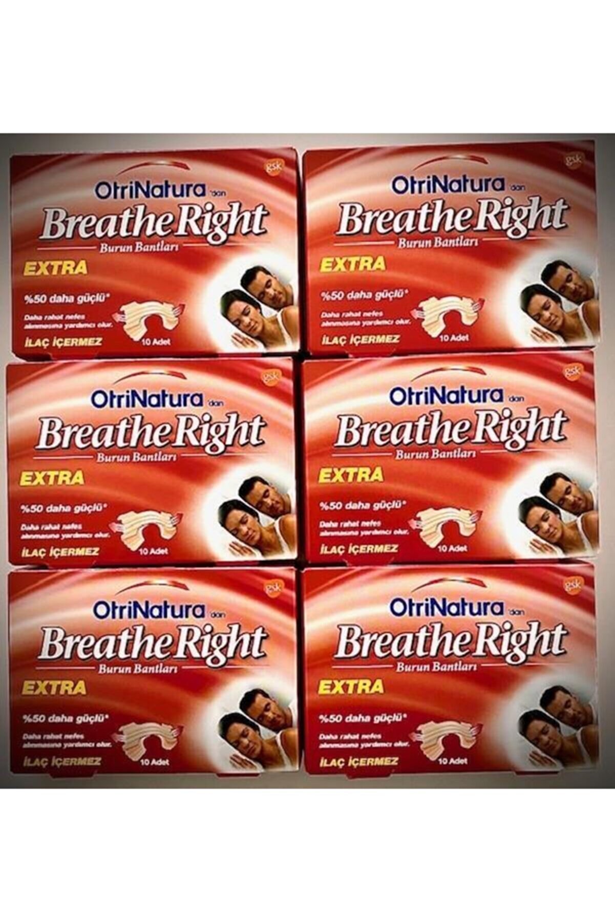 Breathe Right Burun Bandı Extra 10'lu*6 Adet