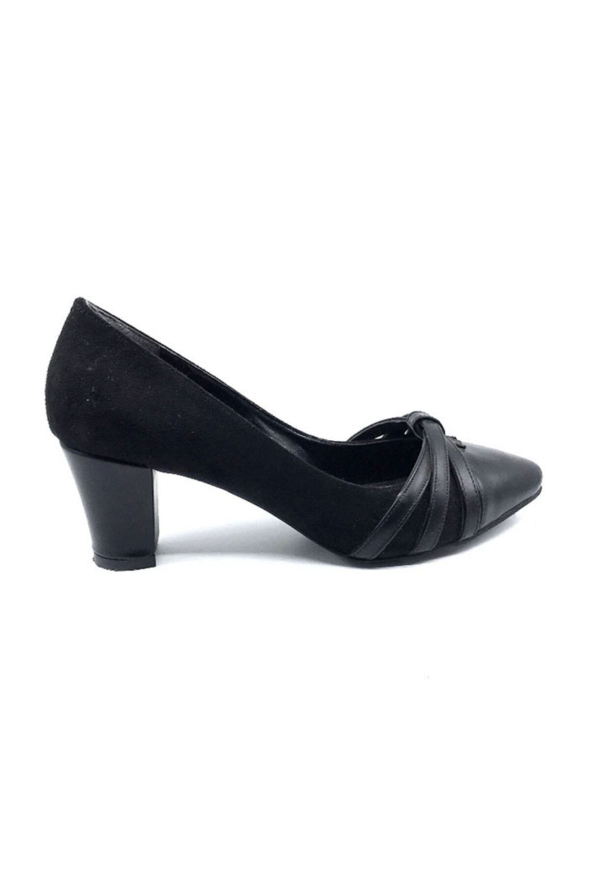 Daisy Kadın Siyah Süet Topuklu Ayakkabısı