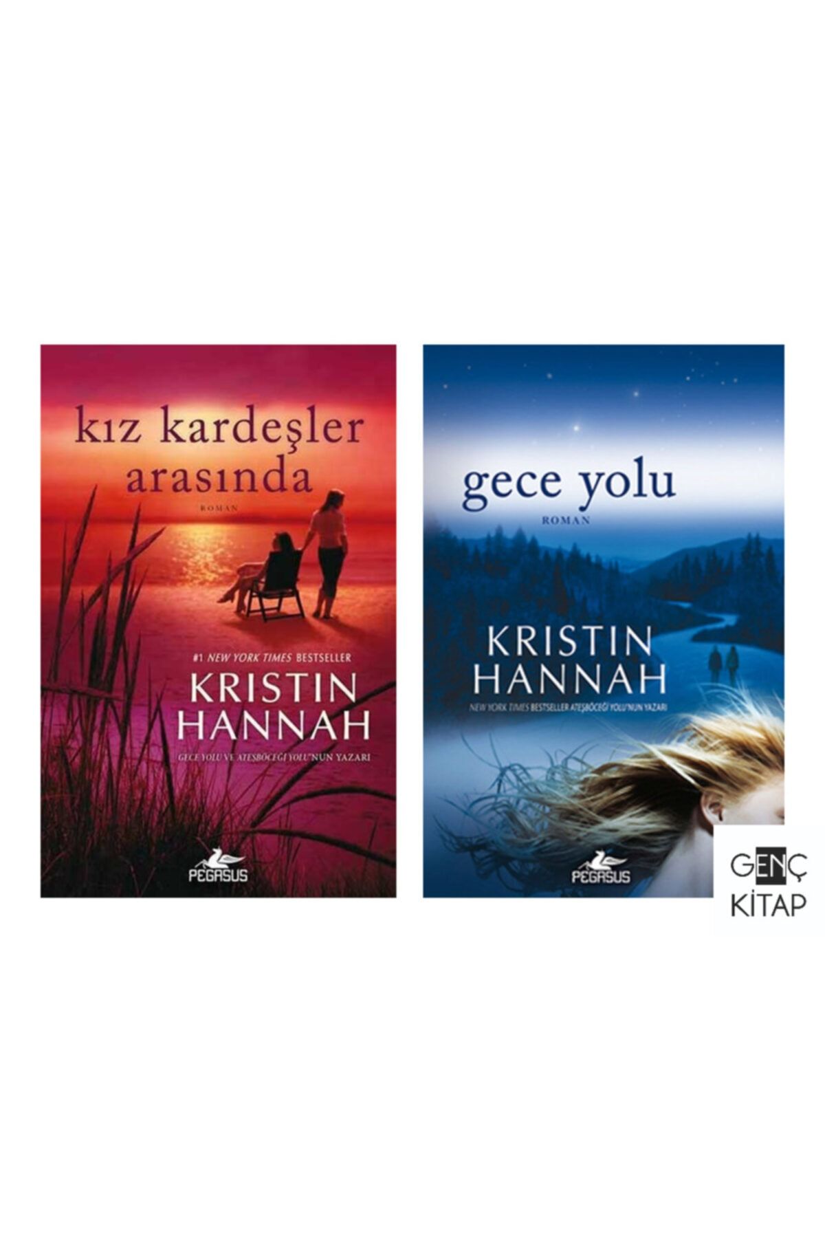Pegasus Yayınları Krıstın Hannah 2 Kitap Set 2 Kız Kardeşler Arasında-gece Yolu