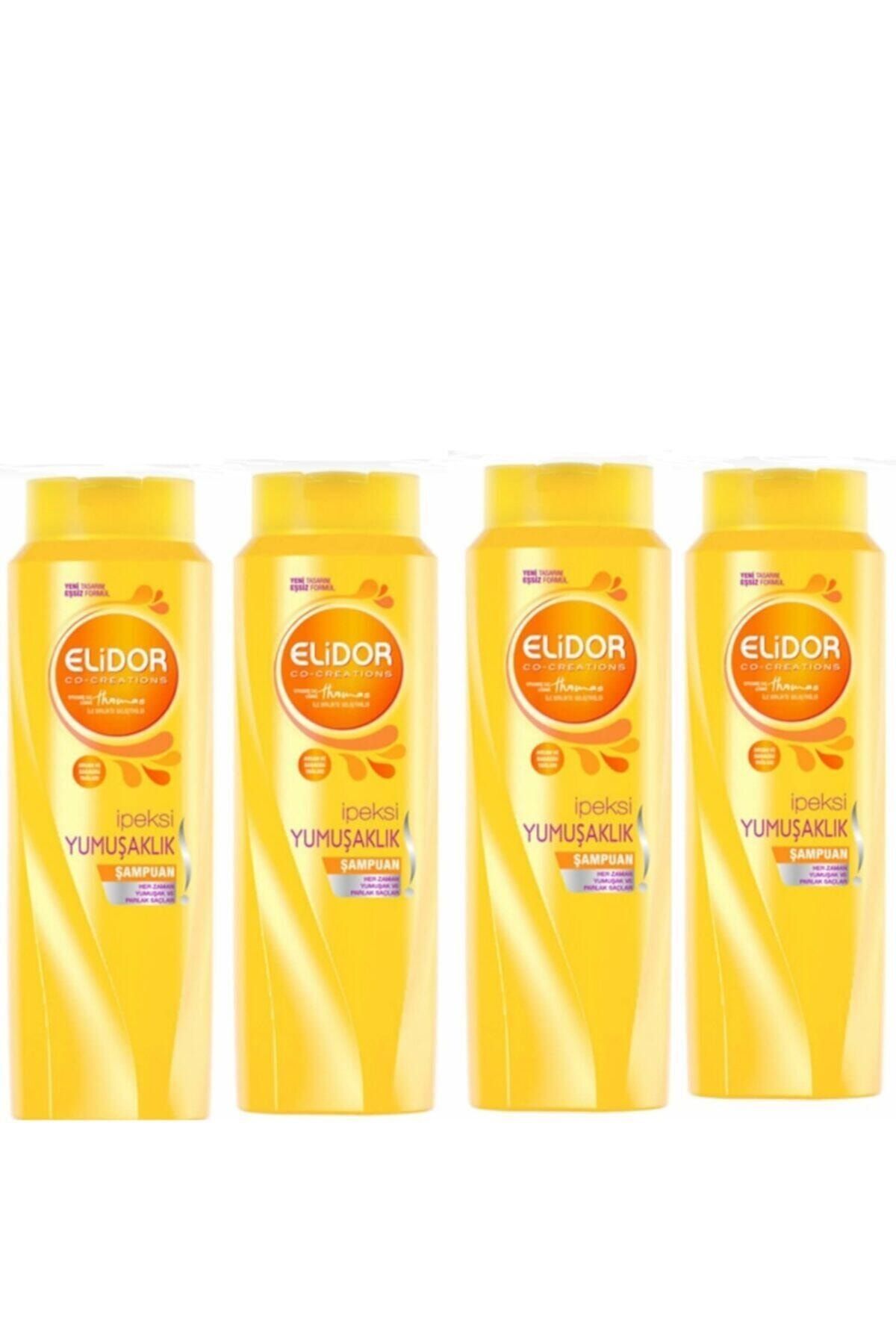 Elidor Ipeksi Yumuşaklık Saç Bakım Şampuanı 500 Ml X 4 Set