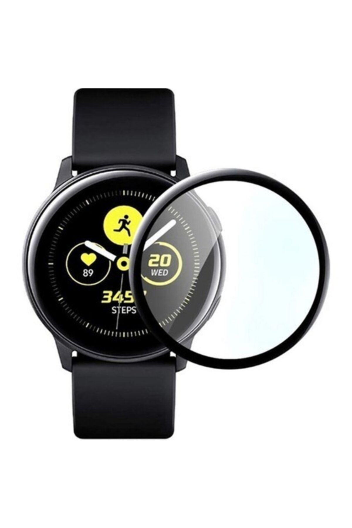 Coverzone Samsung Galaxy Watch Active 2 44mm 5d Tam Kaplayan Nano Ekran Koruyucu Filmi