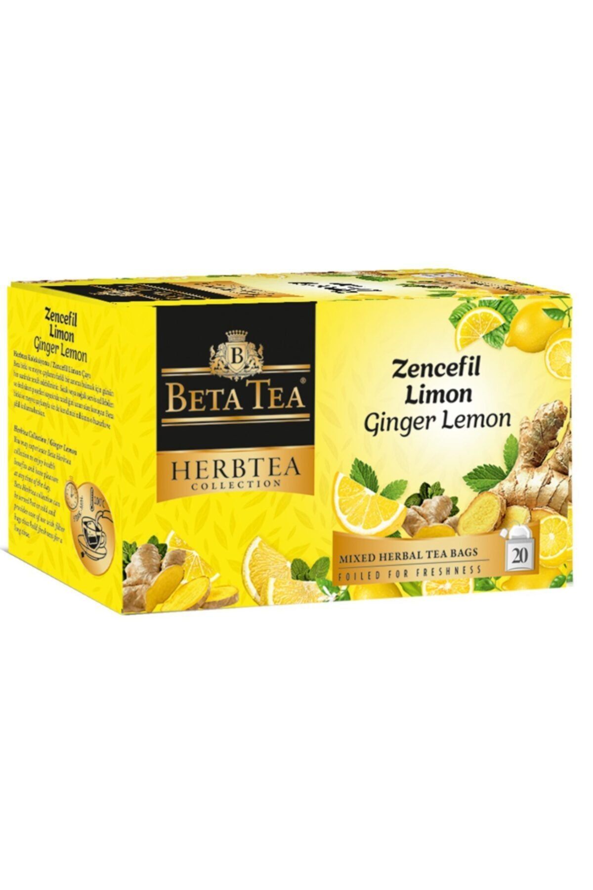 Beta Tea Zencefil Limon Çayı 20x2 Gr - Beta Herbtea Collection
