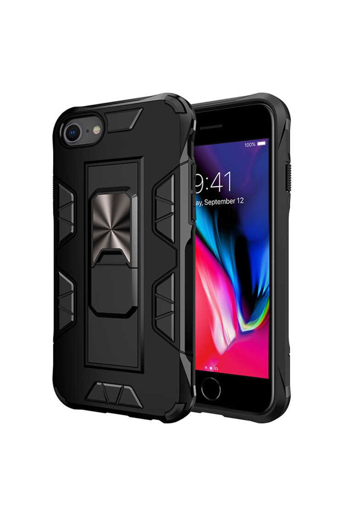 Mobilteam Apple Iphone 6s- Siyah Volve Defender Shock Proof Kapak