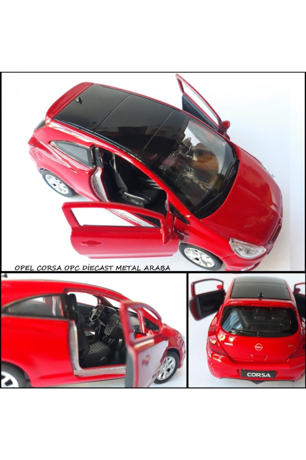 Diecast Models Opel Corsa Opc Metal Araba Orjinal Diecast Model Demir Oyuncak Koleksiyon Kapı Açılır