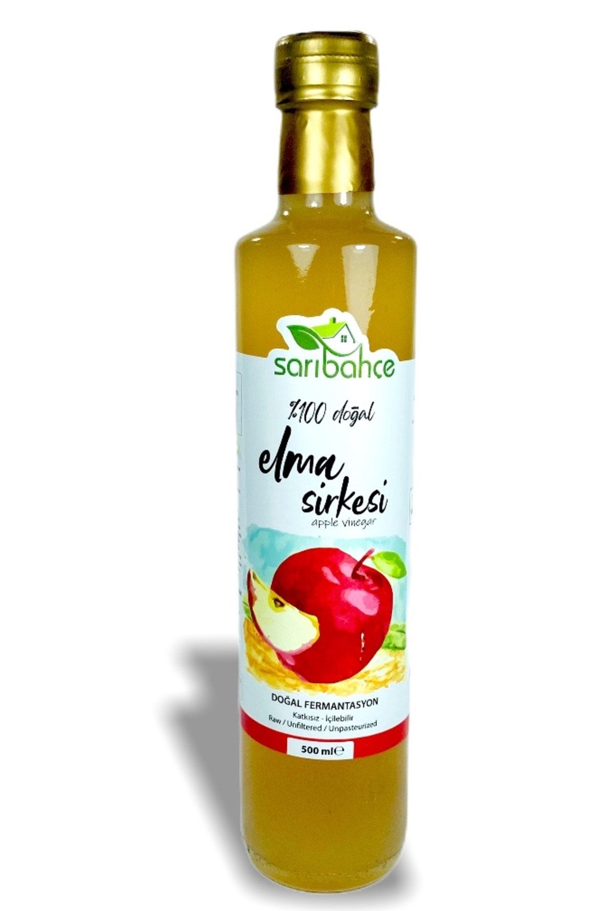 Sarıbahçe Elma Sirkesi Doğal Fermente 500 ml