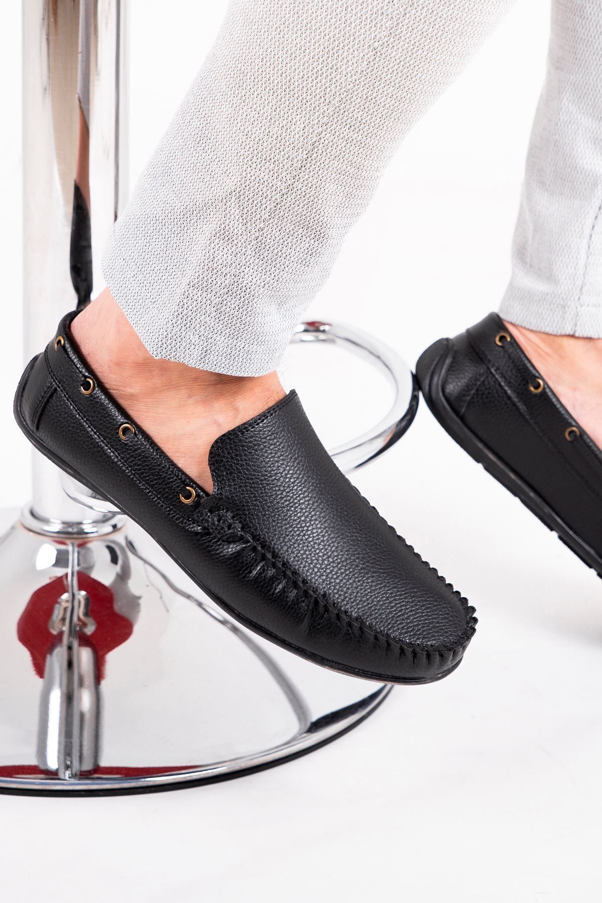 Milano Brava Eko Loafer Erkek Ayakkabı Sdr.101 Siyah