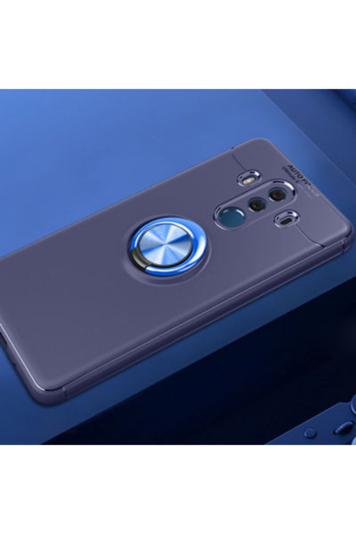 Gramaphone Huawei Mate 10 Pro Mavi Yüzüklü Standlı Telefon Kılıfı