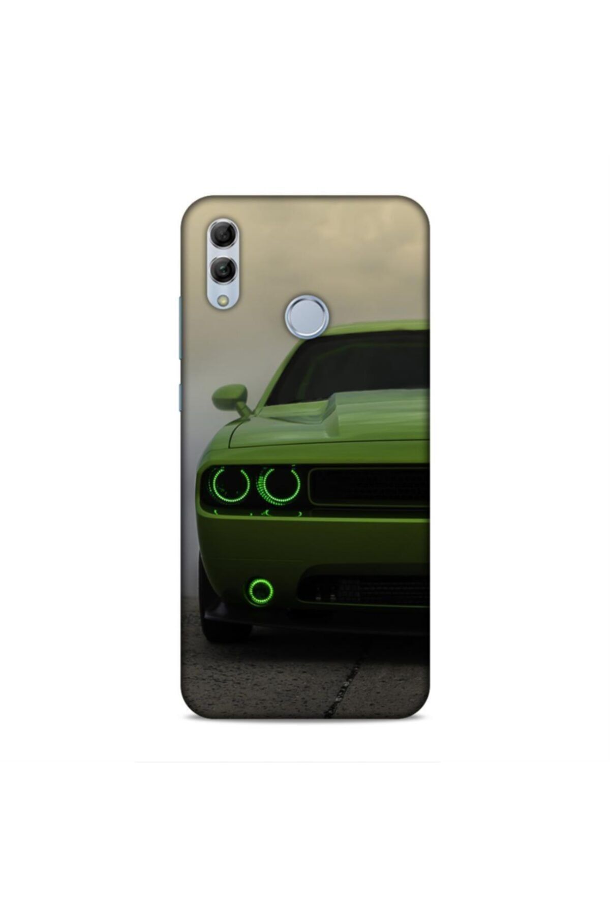 Pickcase Huawei Honor 10 Lite Kılıf Desenli Arka Kapak Green Cars