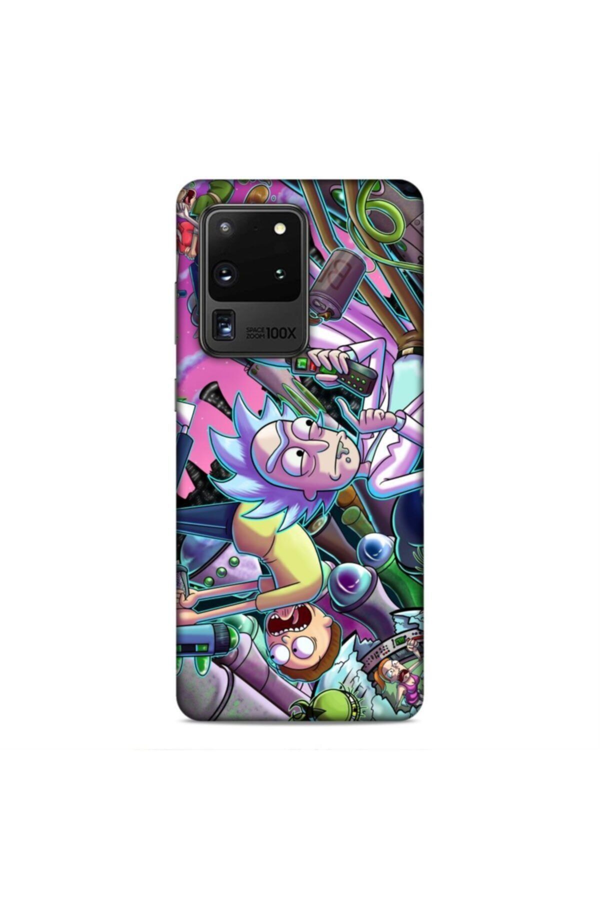 Pickcase Samsung Galaxy S20 Ultra Kılıf Desenli Arka Kapak Çizgi Film Grafiti