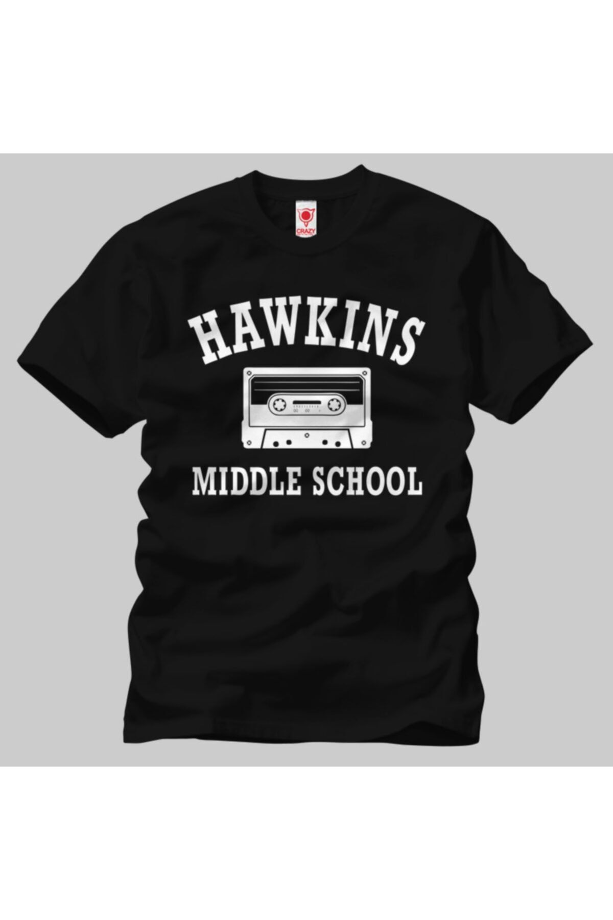 Crazy Stranger Things Hawkins Middle School Erkek Tişört