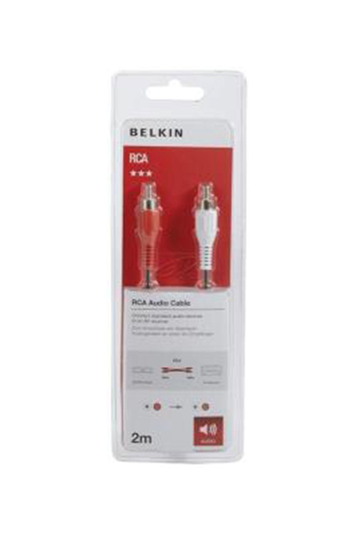 Belkin 2xRca/2xRca M/M RCA 2Metre Ses Kablosu f3y097bf2m