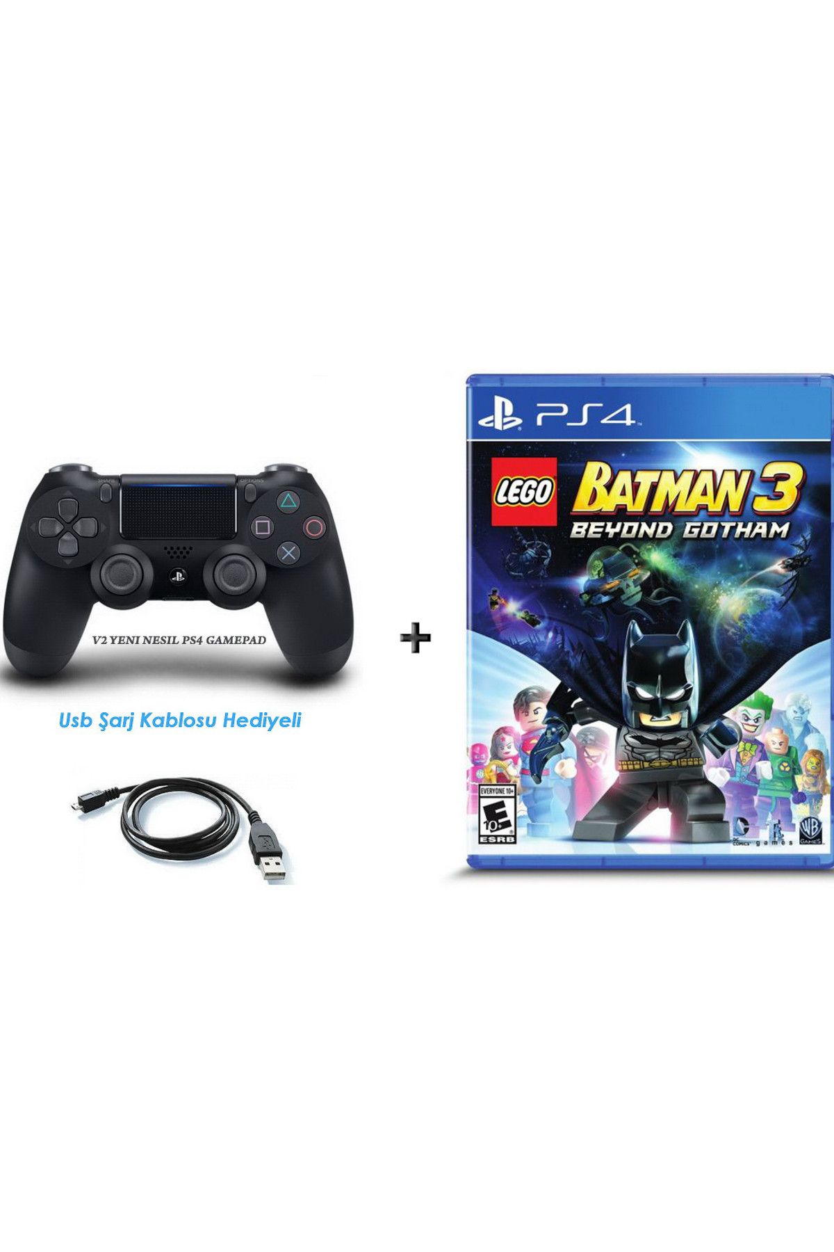 Warner Bros LEGO Batman 3 Beyond Gotham PS4 OYUN+PS4 V2 NESIL DUALSHOCK KOL