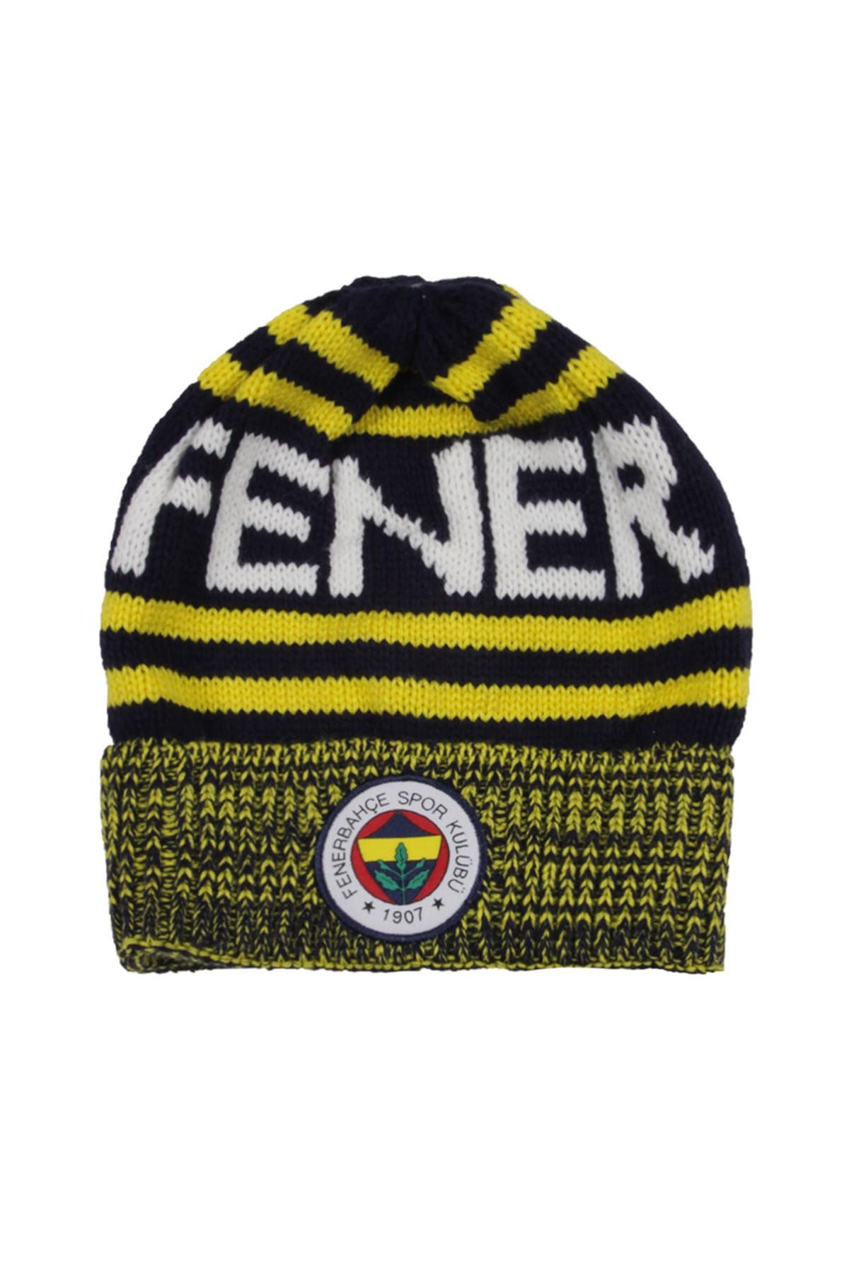 Fenerbahçe Fenerbahçe Lacivert Kırçıllı Unisex Bere