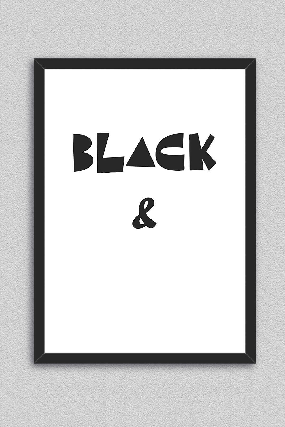 Kozanat Black & White - Çerçeveli Tablo & Poster - 33 x 43 cm