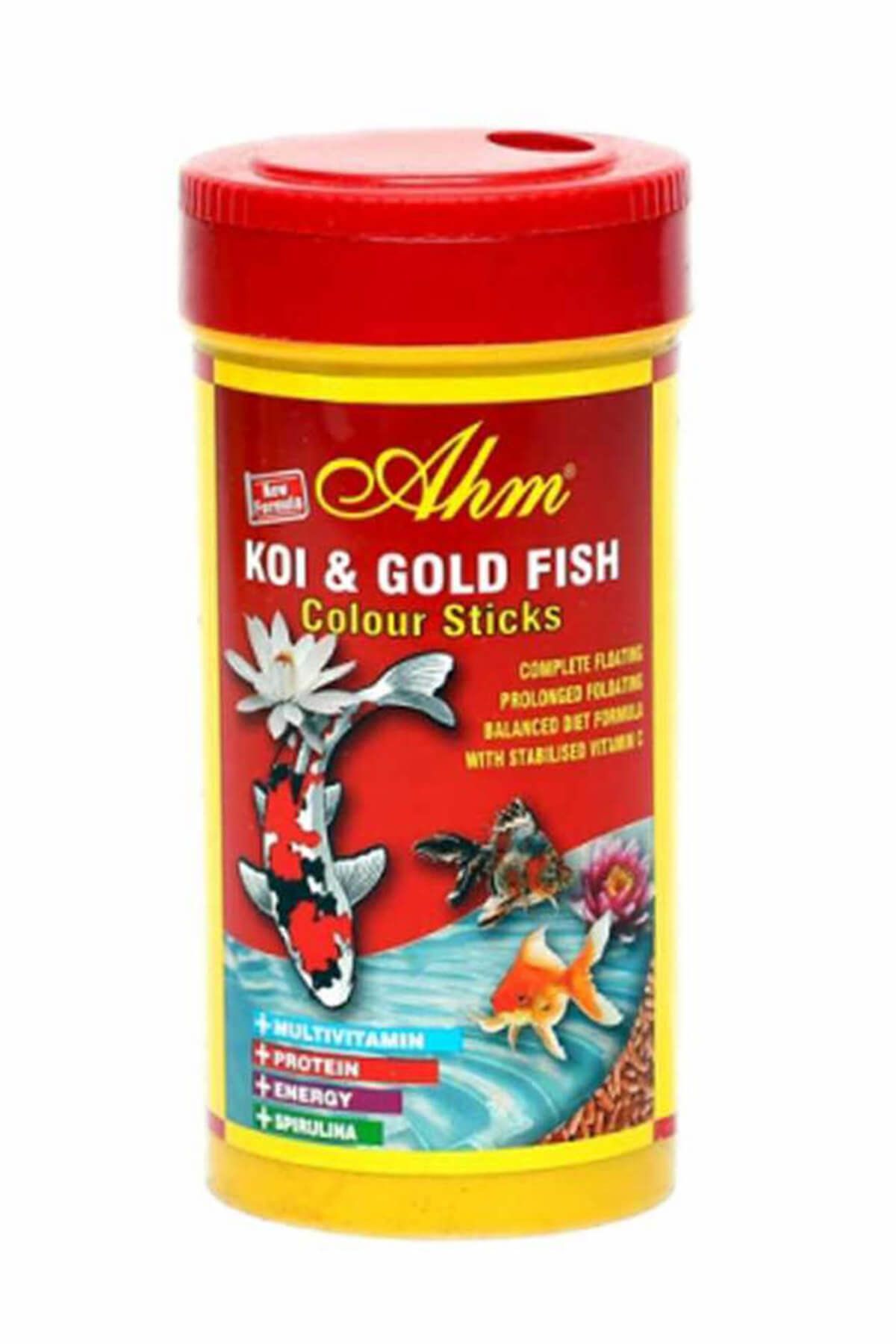 Genel Markalar Ahm Koi Goldfish Colour Sticks Balık Yemi 250 ml