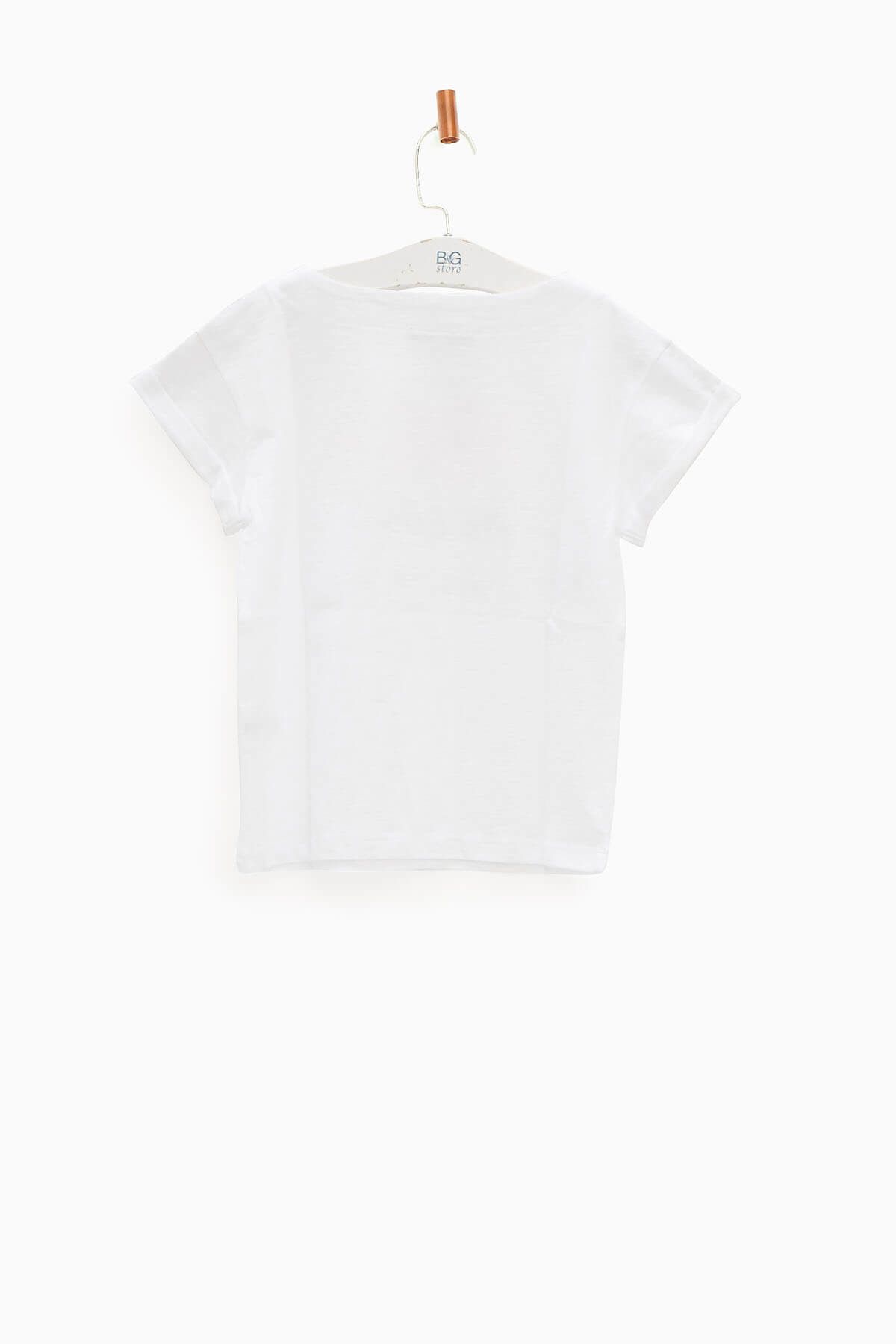 Patrizia Pepe Beyaz Kız Çocuk T-Shirt 18SSPJFTE46