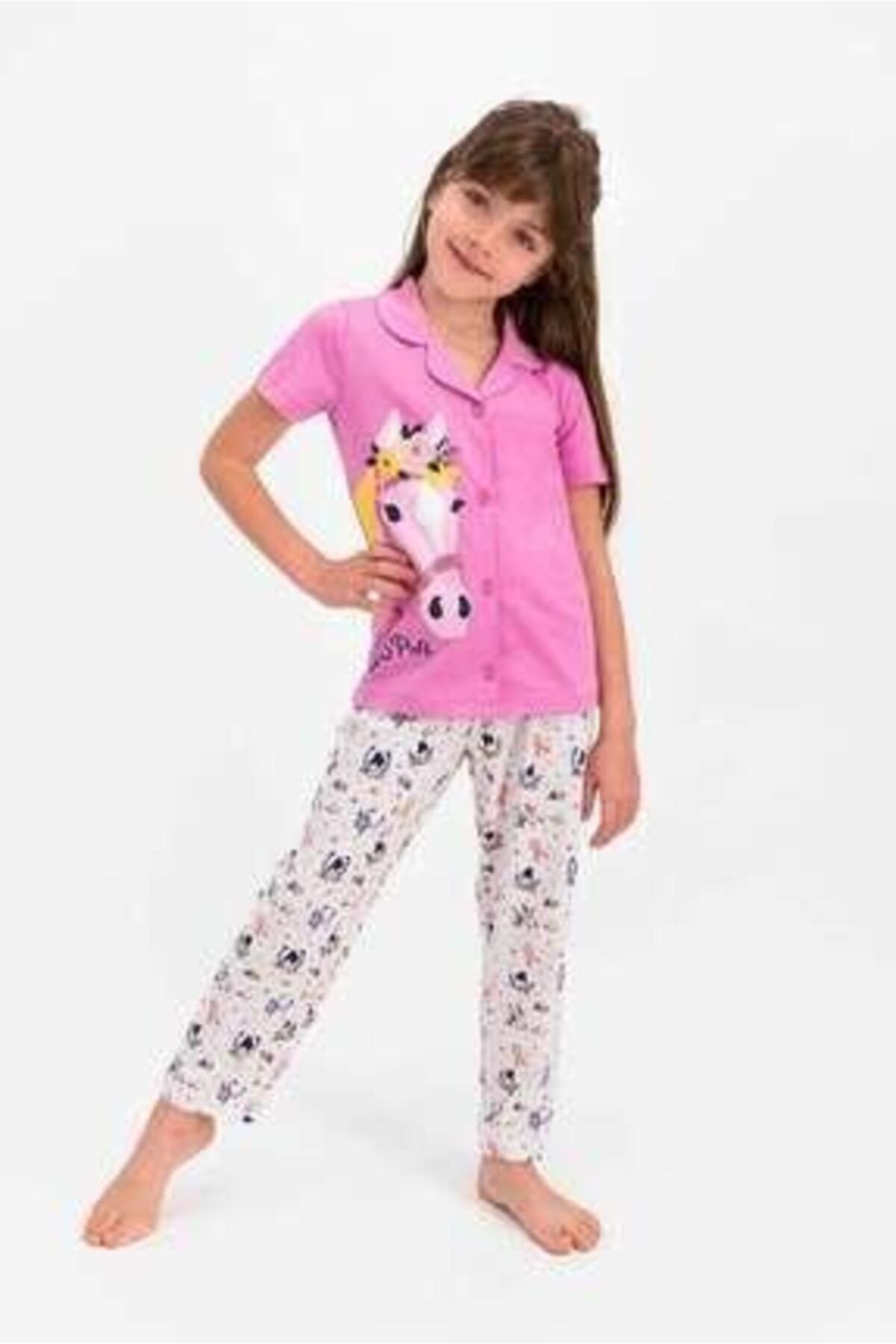 U.S. Polo Assn. Orkide Kız Çocuk Gömlek Pijama