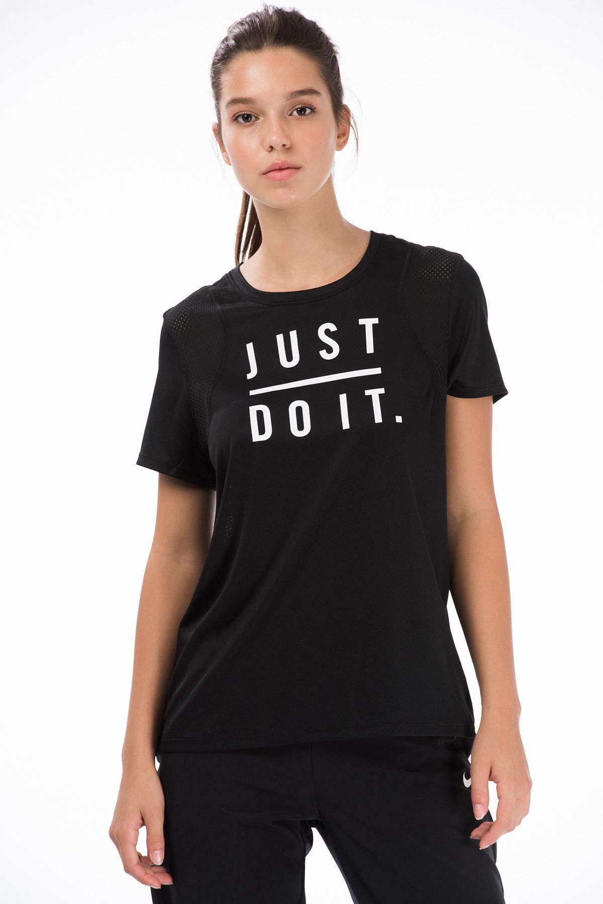 Nike Kadın T-shirt - W Nk Run Top Ss Gx Jdi - 942073-010