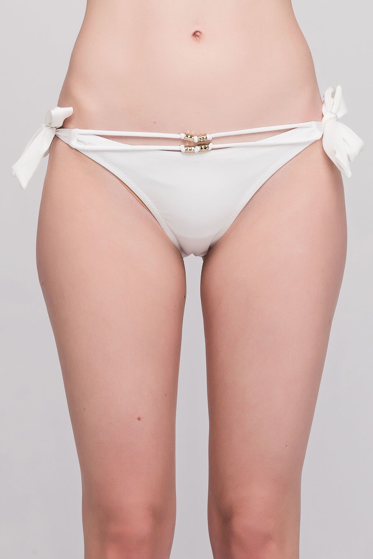 Yamamay Kadın Beyaz Kurdeleli Brazilian Bikini Altı CBND092013