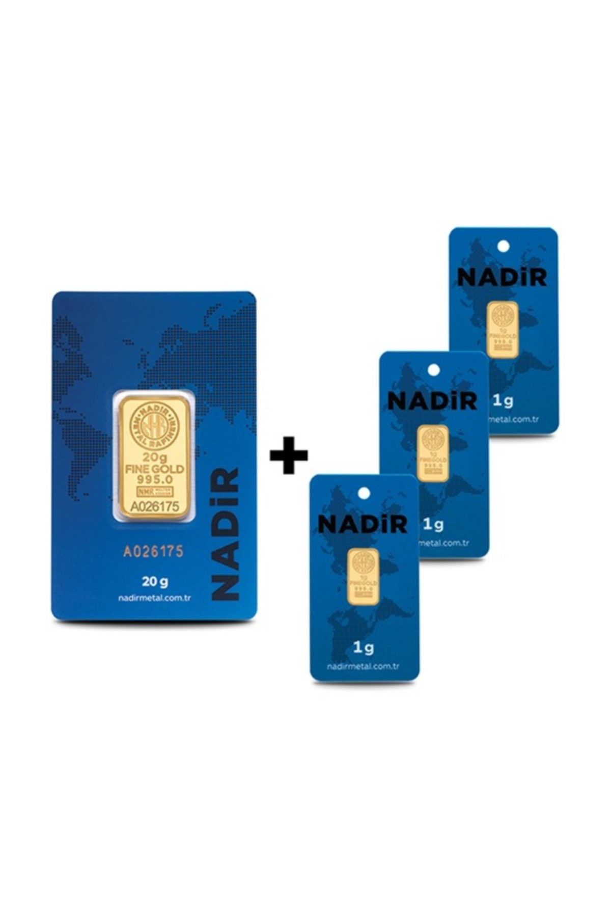 Nadir Gold 20 + 1+1+1 gr Külçe Gram Altın