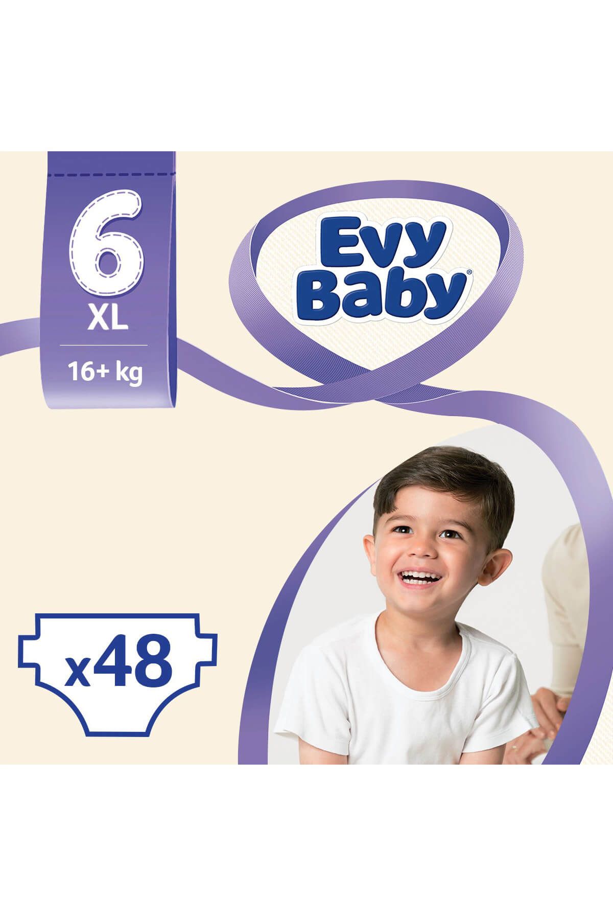 Evy Baby Bebek Bezi 6 Beden Ekstra Large Süper Fırsat Paketi 48 Adet