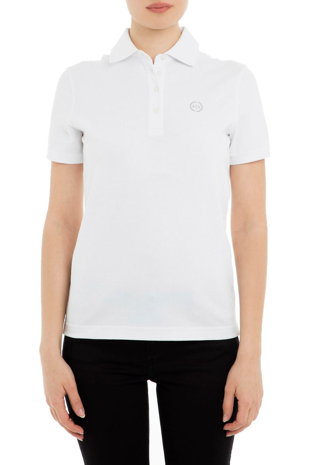 Armani Exchange Beyaz Kadın T-Shirt 8NYF72 Y8B9Z 1000