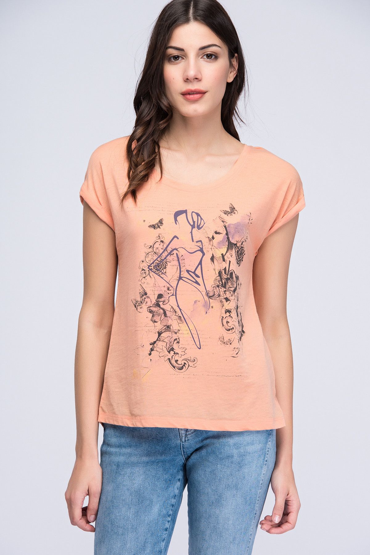 Loft Kadın Örme T-shirt LF2013820