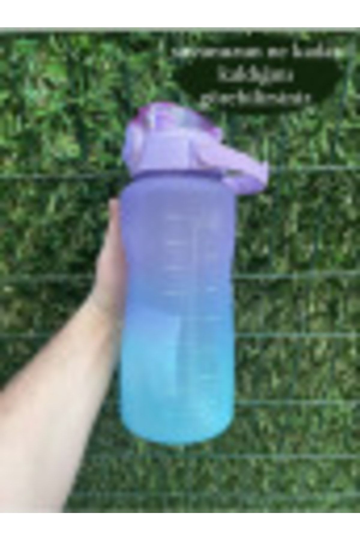 Ardinyo Purple Motivasyonel Su Matarası Su Şişesi Suluk 2l Tritan Spor Salonu Su Şişesi Bpa Içermez Suluk