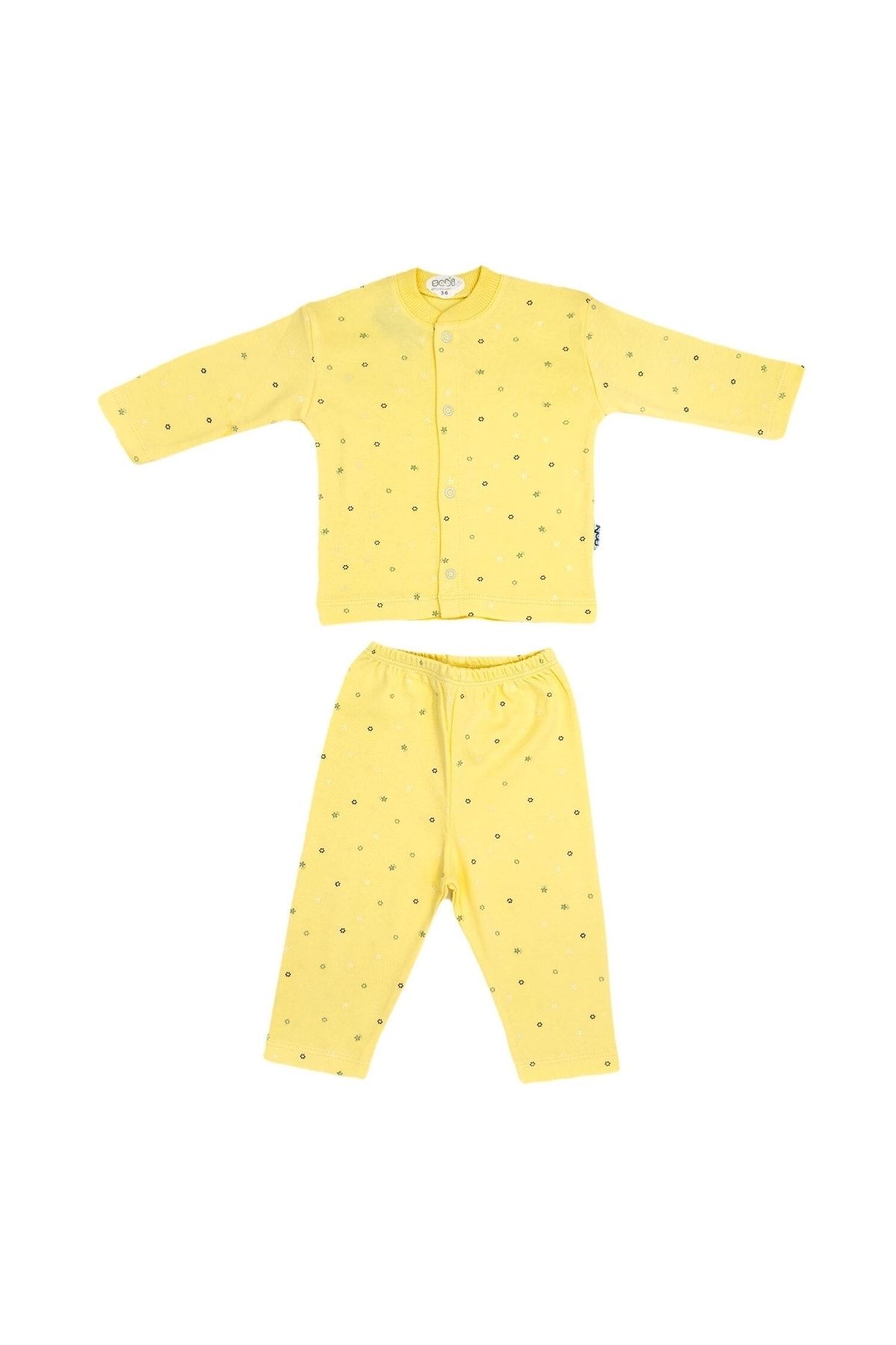 Sebi Bebe Ay Yıldız Baskılı Bebek Pijama Takımı 2331