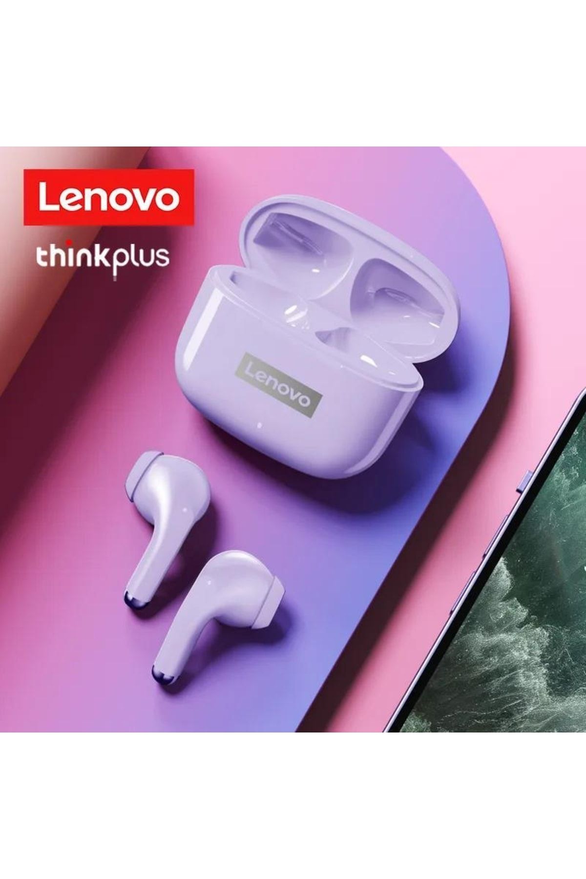 LENOVO Lp40 Pro Livepods Tws Bluetooth 5.0 Kablosuz Kulaklık Mor