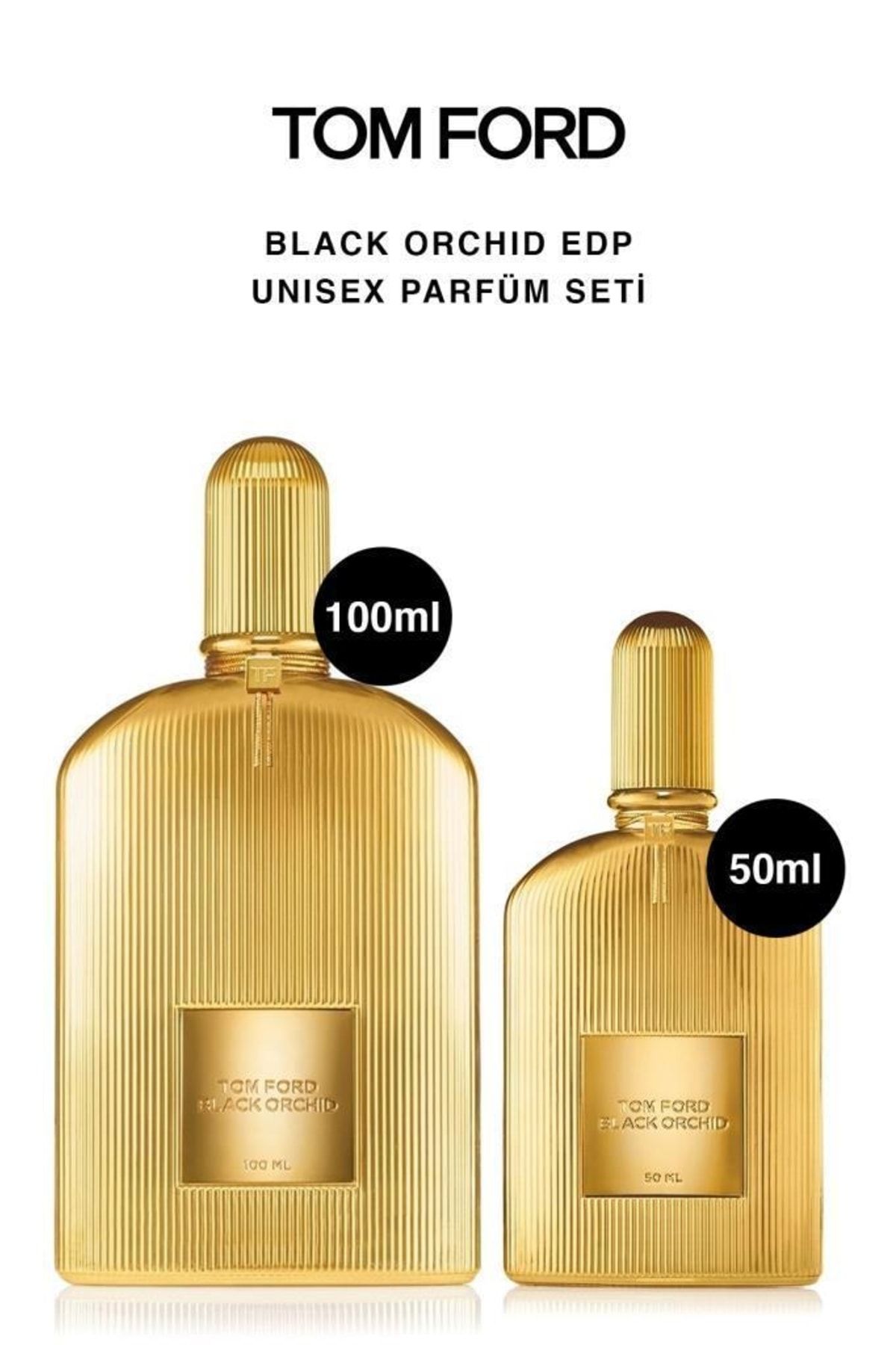 Tom Ford Black Orchid Yeni Seri Ihtişamlı Modern Kadın Erkek Parfüm Seti 100 Ve 50 ml Set