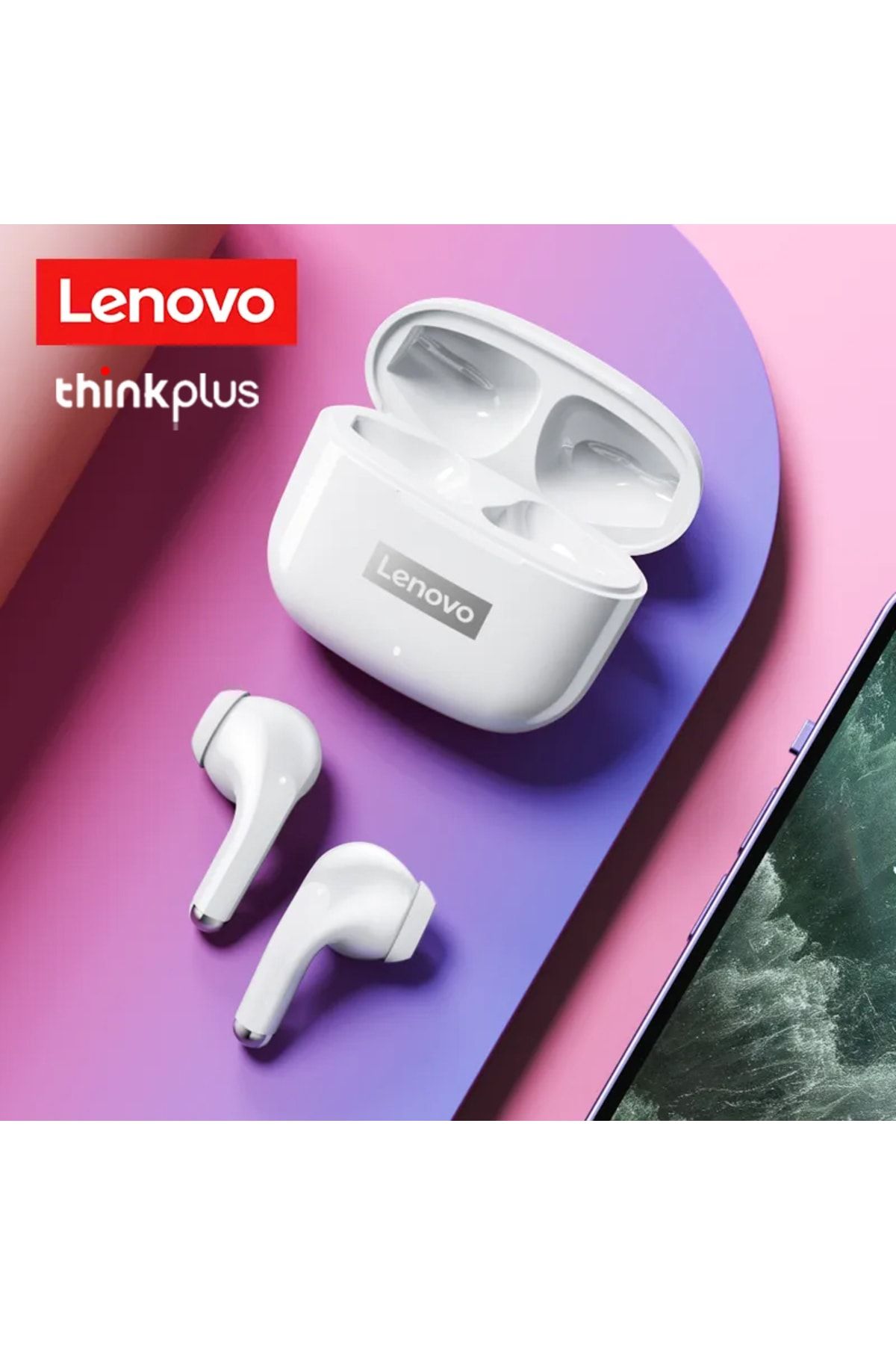 LENOVO Lp40 Pro Livepods Tws Bluetooth 5.0 Kablosuz Kulaklık Beyaz