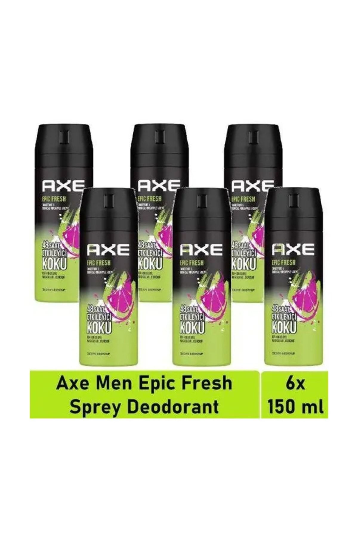 Axe Deodorant 6lı Epic Fresh 150 Ml