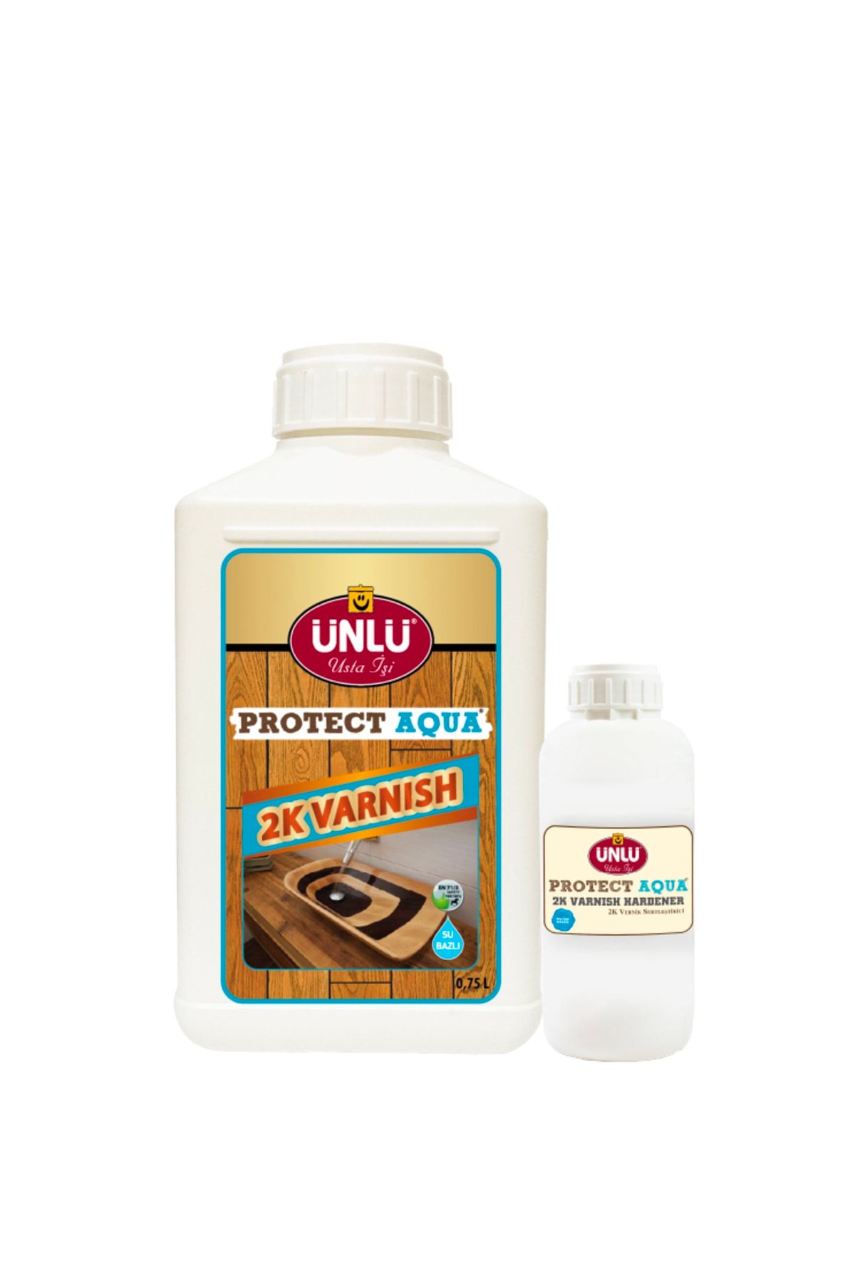 Ünlü Boya Ünlü Protect Aqua Su Bazlı Iç Cephe 2k Mat Vernik 0,825l