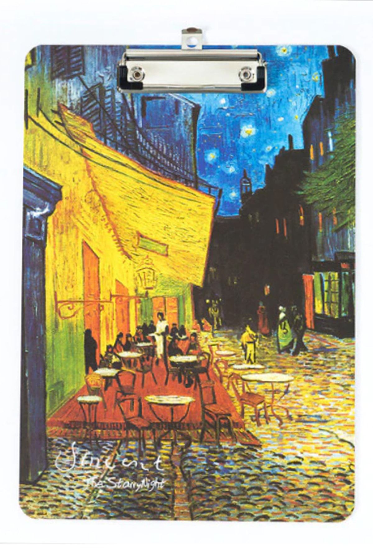 Vox Art Resim Altlığı Çizim Tahtası Klipsli -van Gogh Sekreterlik - A4