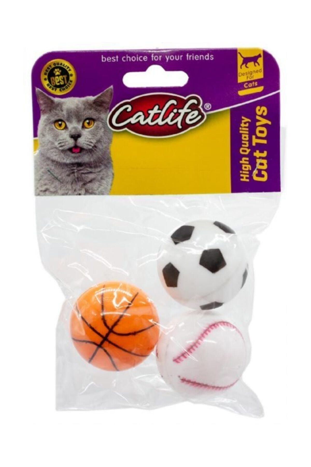 Catlife Zilli Kedi Oyuncağı 3'lü Paket Basket Toplu