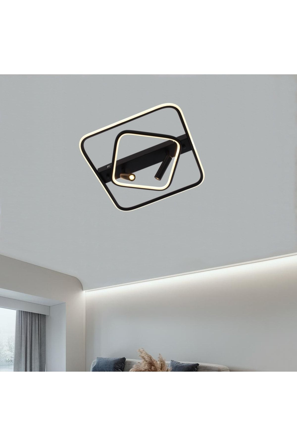 E2Light Kare 2'li Spot Led Plafonyer