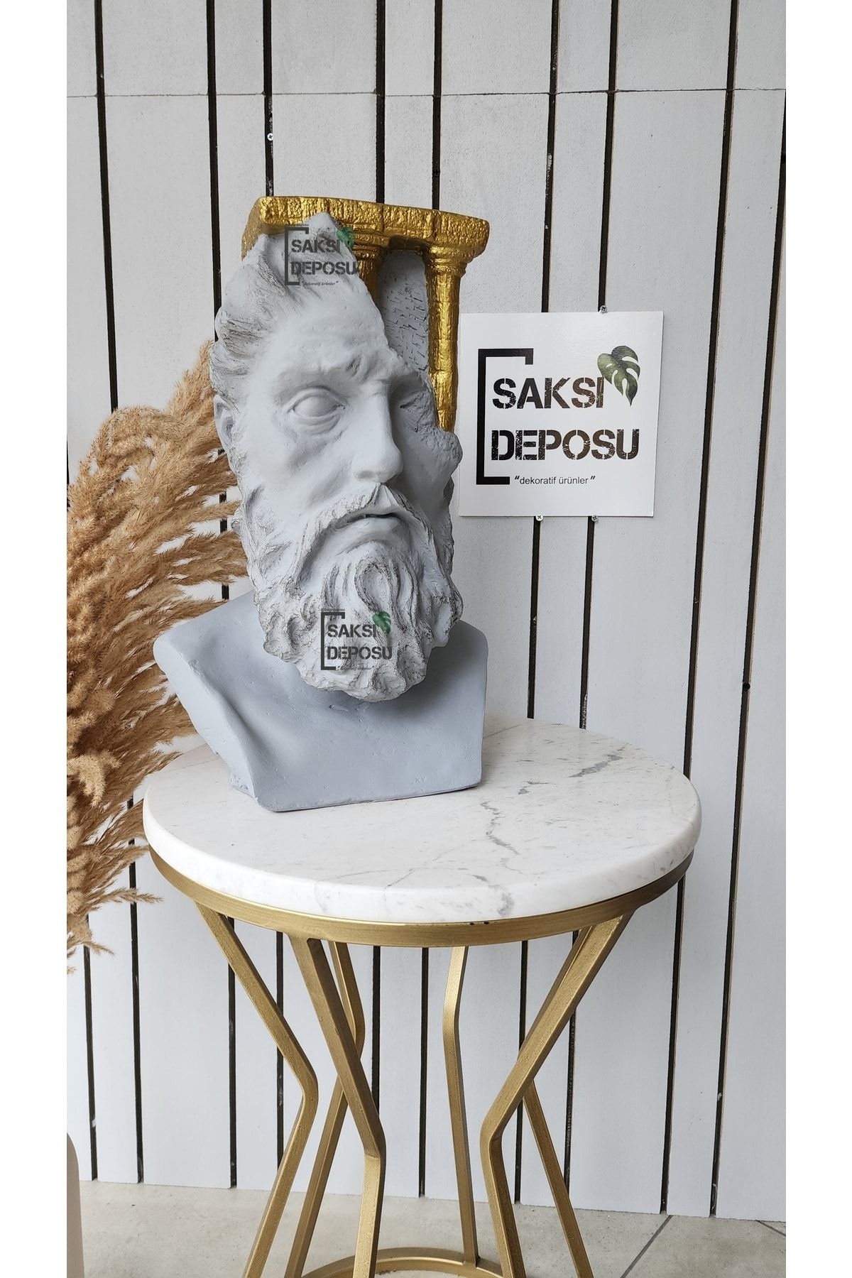 saksı deposu Olimposlu Zeus ; Heykeli Ev Dekorasyon Heykelleri