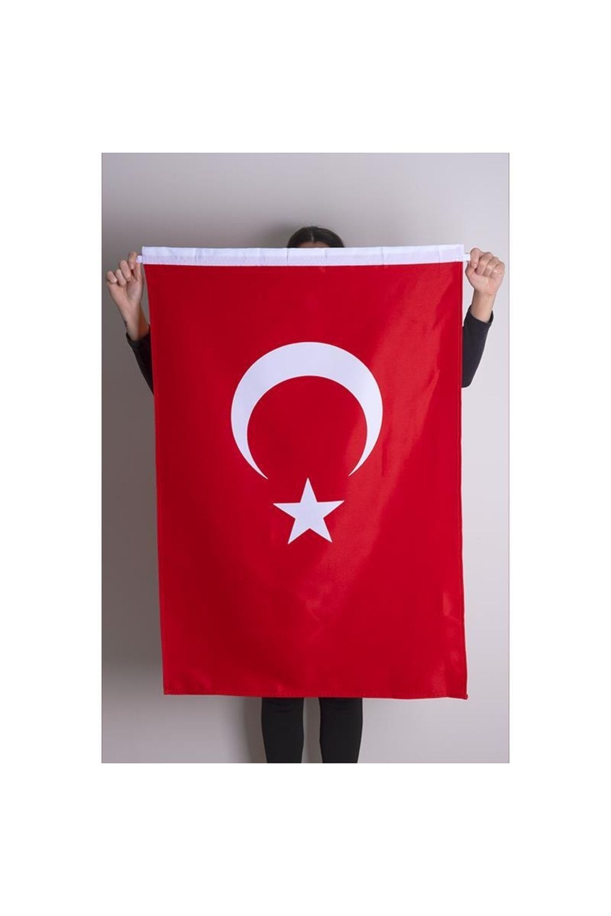 ZC Bayrak Türk Bayrağı Raşel Kumaş Aplike Dikiş