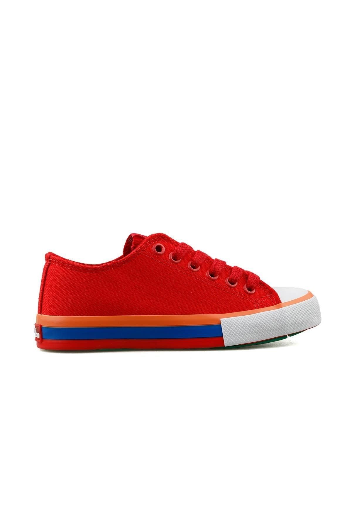 Benetton ® Orijinal Yeni Sezon Kadın Spor Ayakkabı Bn30176 Kırmızı