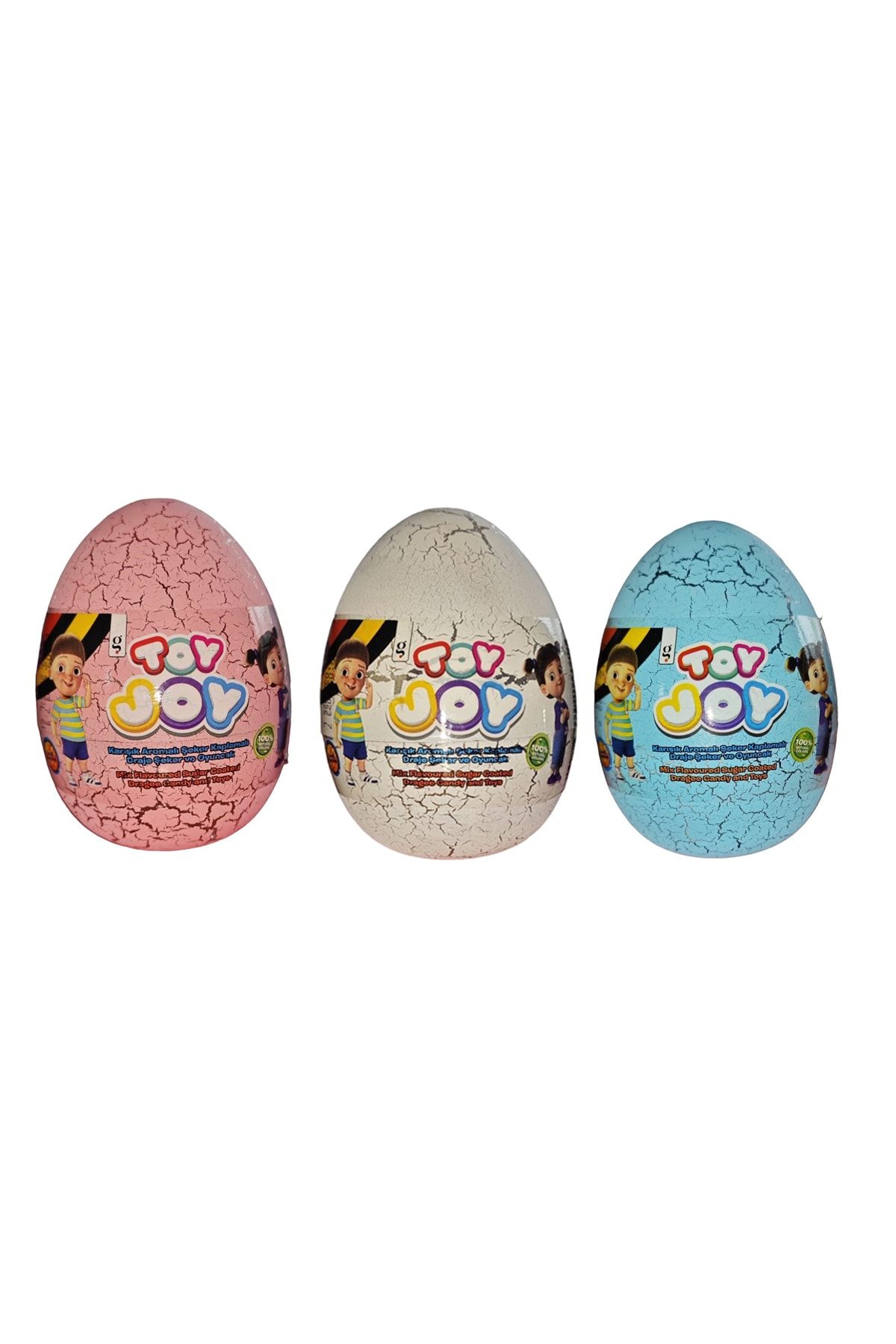 Toyjoy Toy Joy Çatlak Yumurtalar 3'lü (mavi Pembe Beyaz)