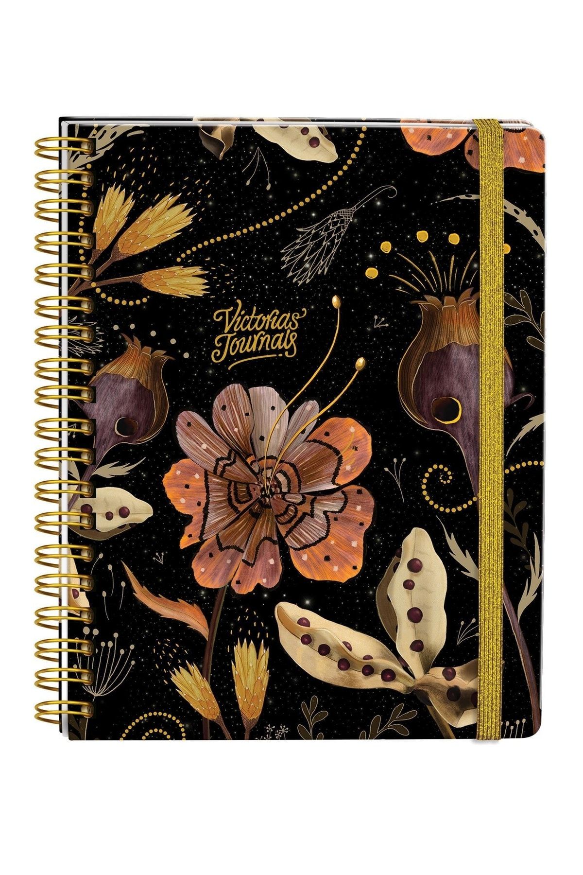 Victoria's Journals Spiralli Defter Sert Kapak 192 Sayfa 96 Yaprak 17x24 Cm 90gr. Çizgili