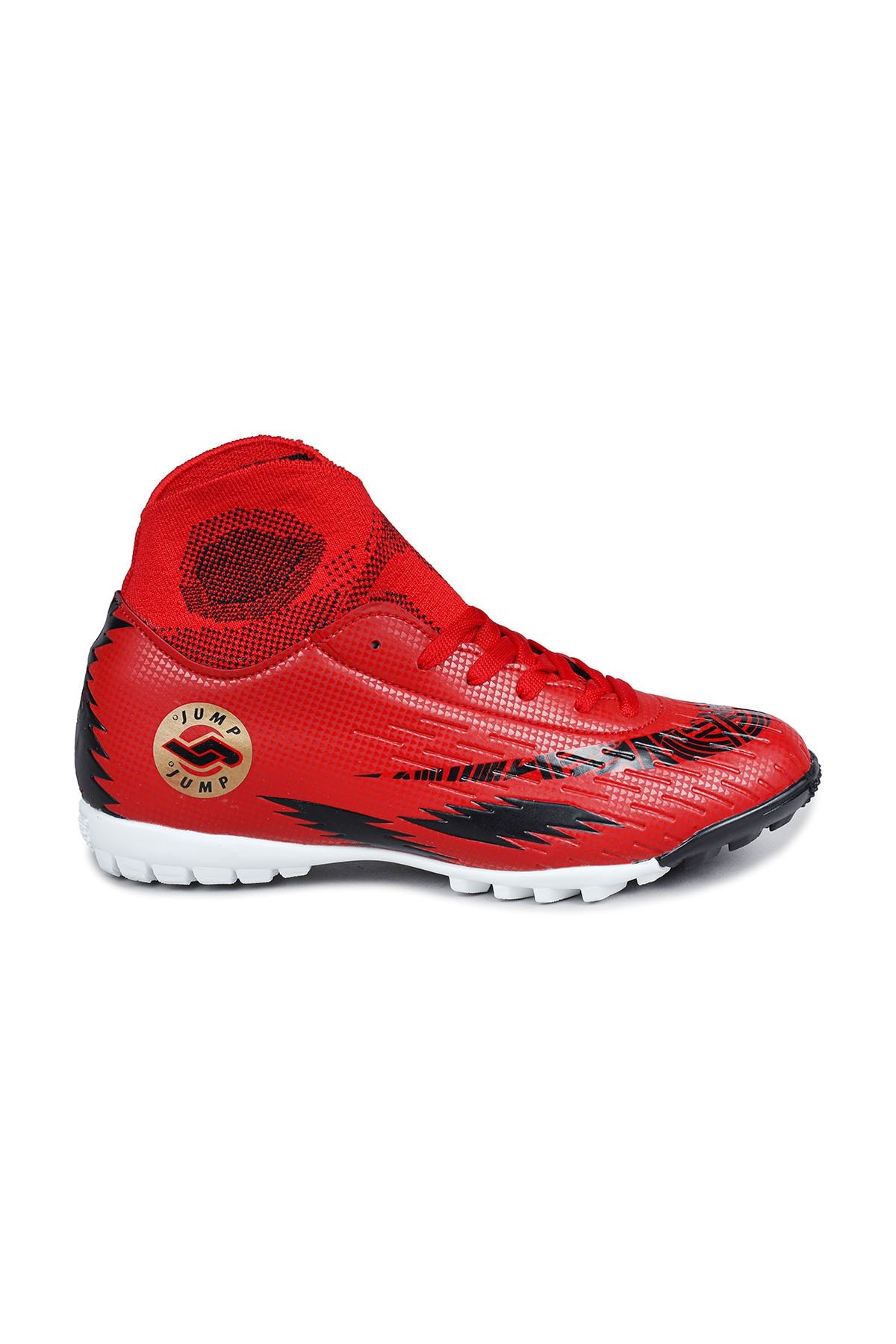 Jump 28366 Çoraplı Kırmızı Halı Saha Krampon Futbol Ayakkabısı