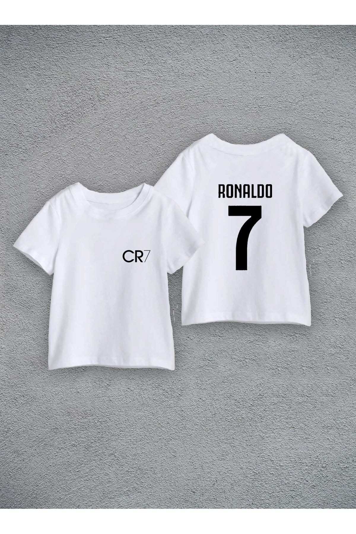 Darkia Cristiano Ronaldo Cr7 Ön Arka Özel Tasarım Baskılı Çocuk Tişört Forma