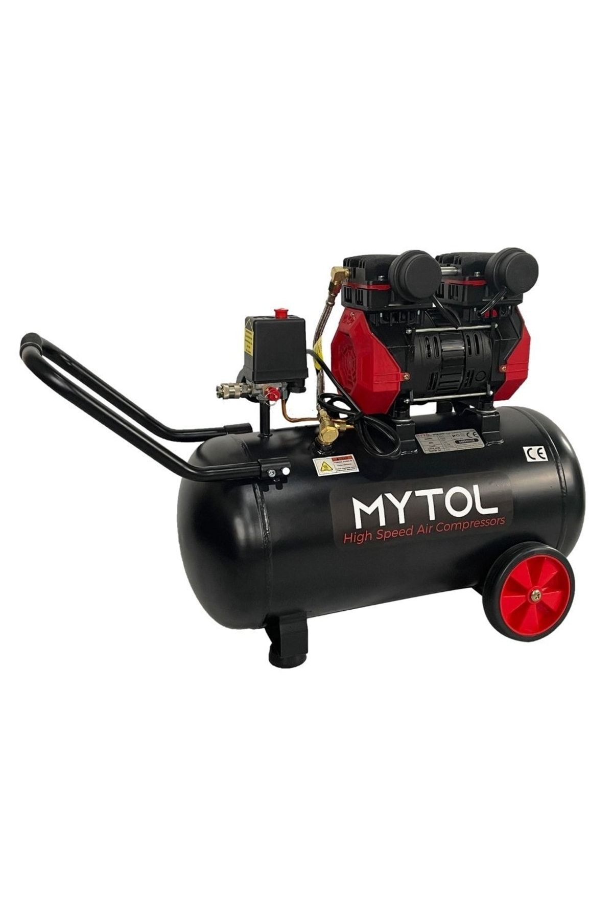 MYTOL Myk0502 Yüksek Hızlı Yağsız 50lt 2hp Hava Kompresörü