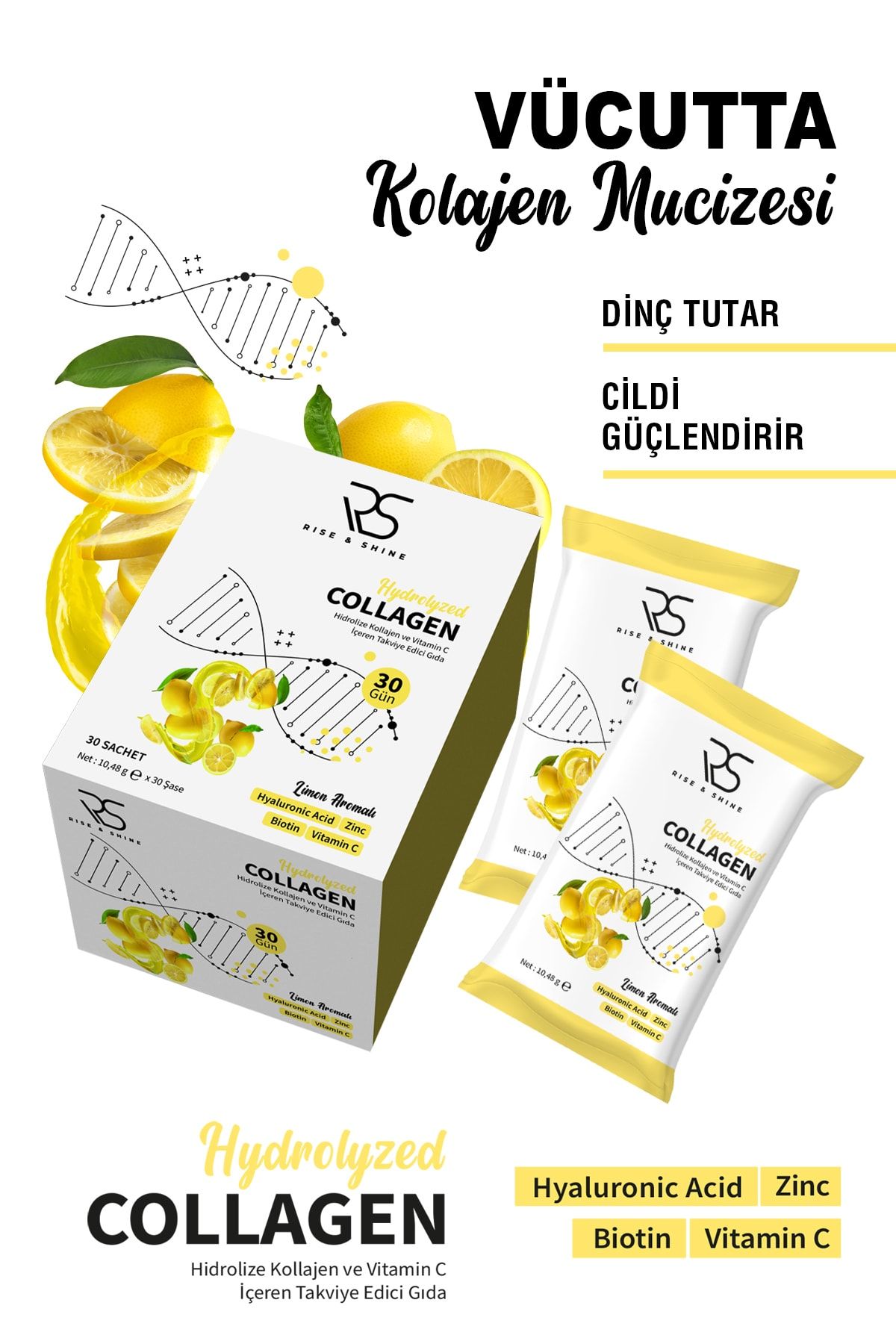 rise and shine Collagen Limon Aromalı - 30 Şase