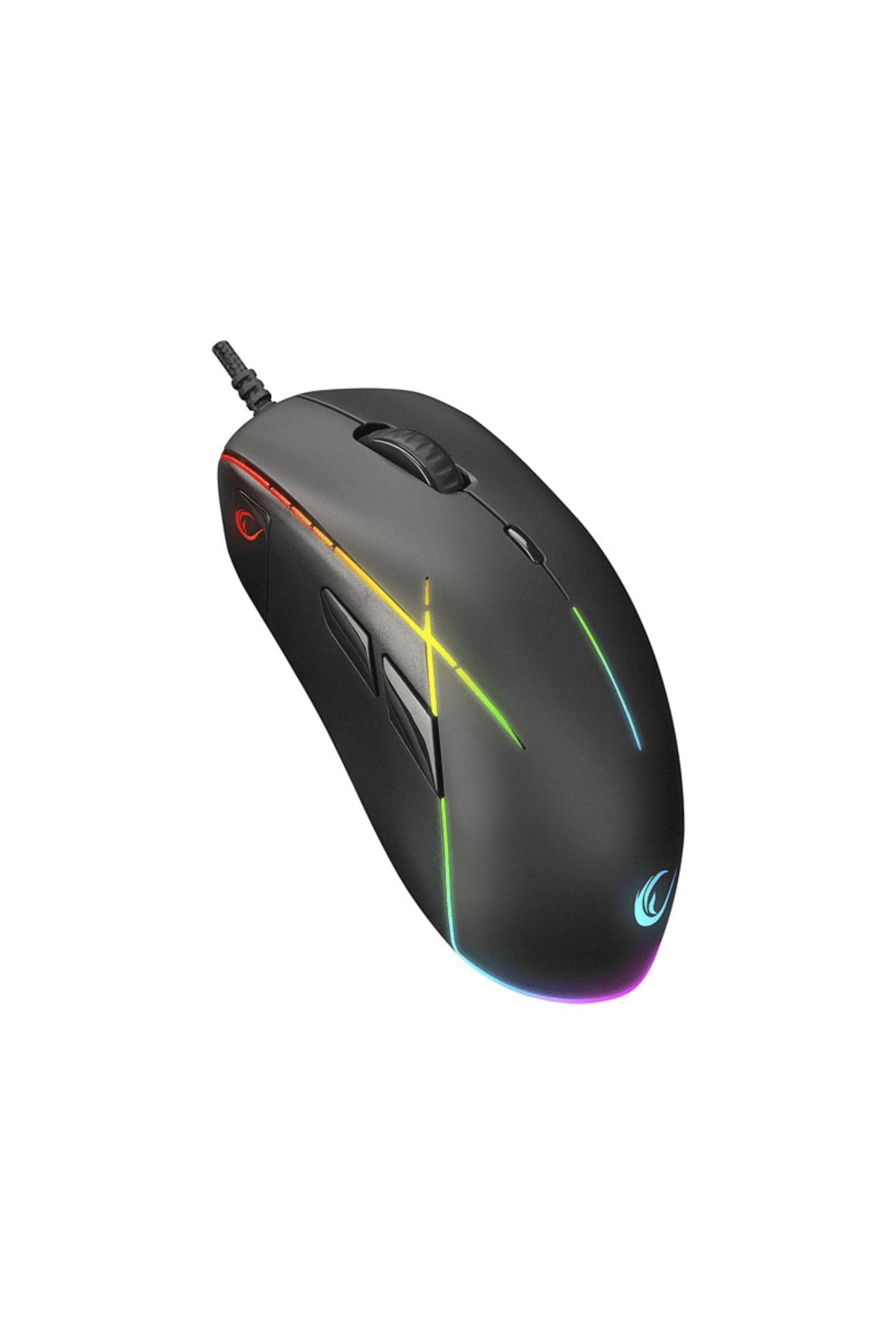 Rampage Smx-r115 Gear-x 6400dpi Hareketli Rgb Işıklı 9 Adet Makro Tuşlu Gaming Mouse Siyah