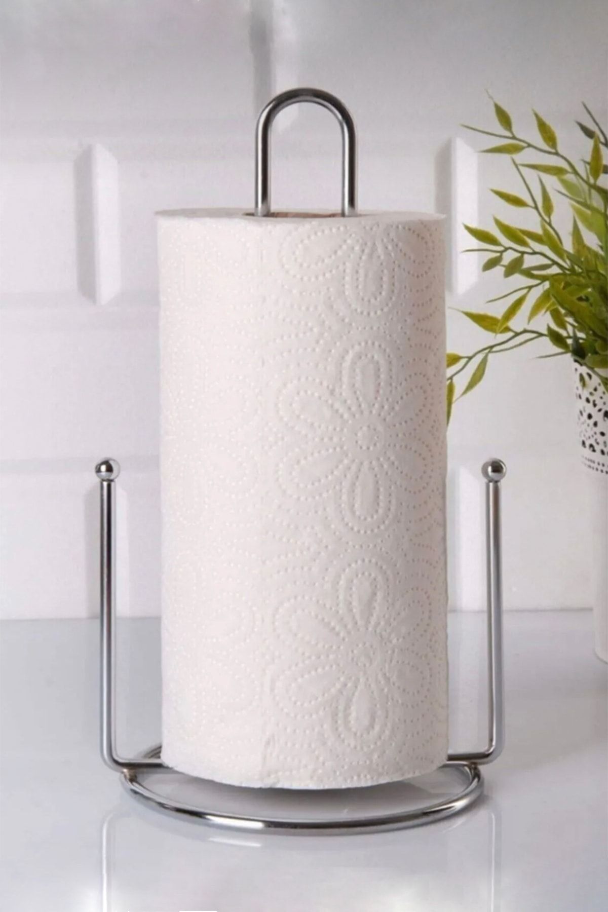 Ankaflex Metal Düzenleyici Dekoratif Kağıt Havluluk Banyo Askılığı Mutfak Ve Banyoya Raflı Havluluk